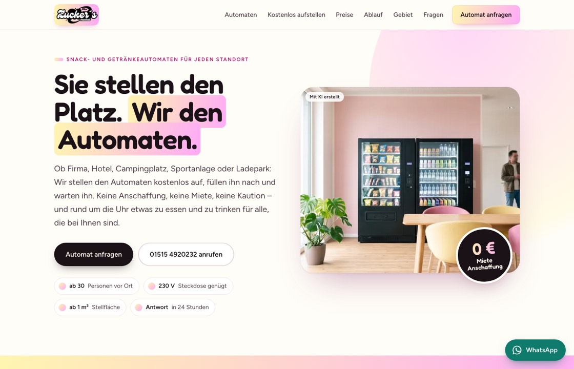 Website Zucker's Mini Market